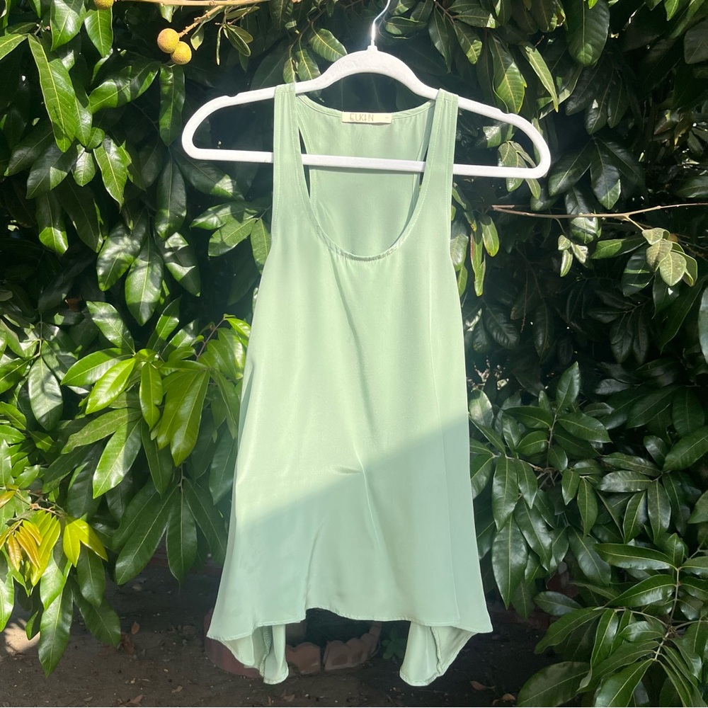 Light Green Women's Racerback Tank Top